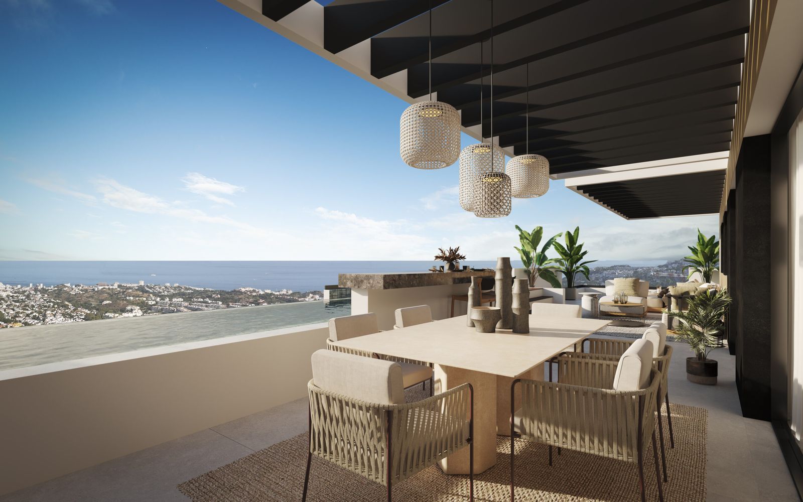 06 modern dining terrace ocean view